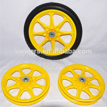 14x1.75 plastic spoke rim PU foam garden cart wheels